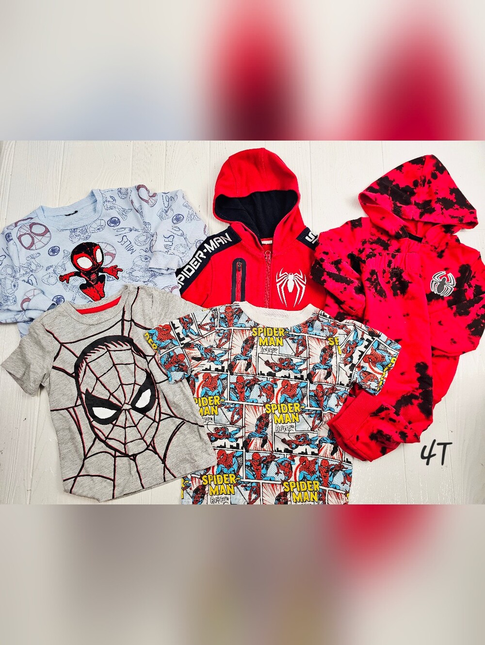 Spiderman Marvel Toddler Boys 4T Bundle